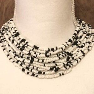 Vintage 1960s Spectacular and Unique Multi -Strand Glass Bead Torsade Necklace